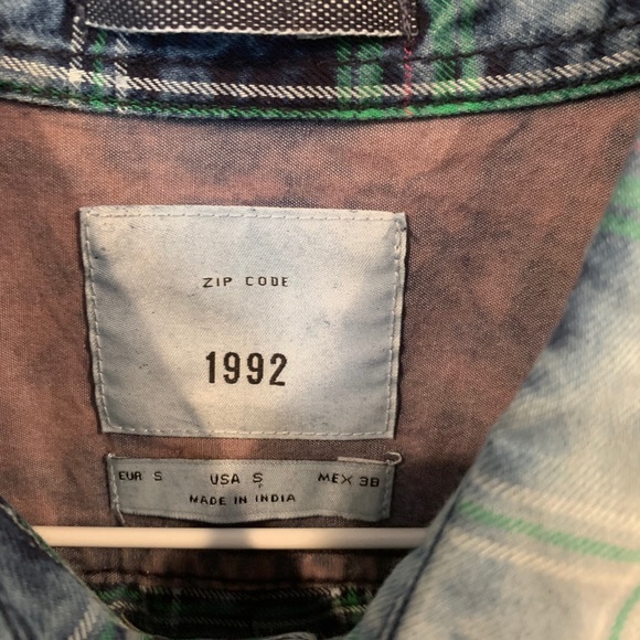 zip code 1992 Button Down Shirt - Picture 4 of 4